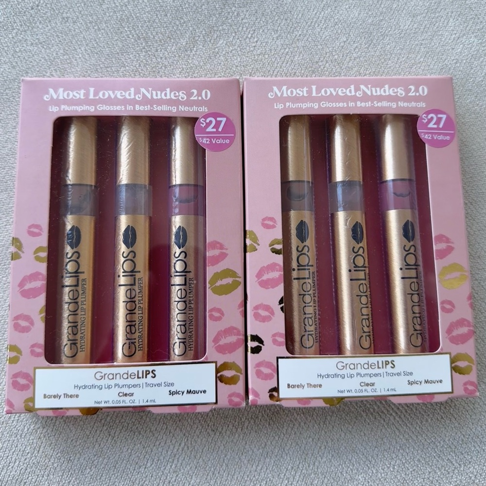 GRANDELASH HYDRATING LIP PLUMPER TRIO SET - SET OF 2 GRANDE LIP GLOSS SET